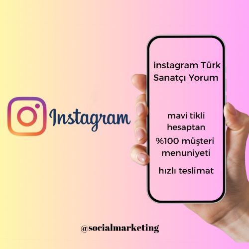  instagram Türk Sanatçı Yorum  Doğrulanmış Hesaplardan  1 Adet Yorum